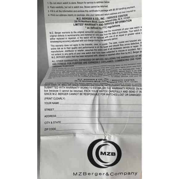 Mickey Mouse Watch NEW in Box Disney Watch by MZ Berger - Picture 12 of 12